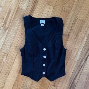 Denim black vest